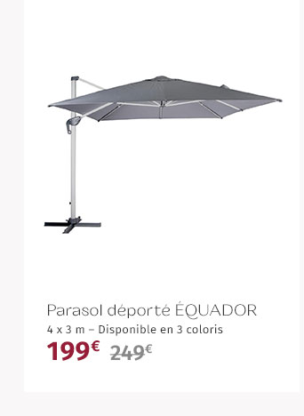 Parasol déporté EQUADOR - Hespéride