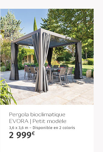 Pergola Evora petit modèle Graphite