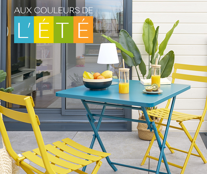 Mobilier coloré