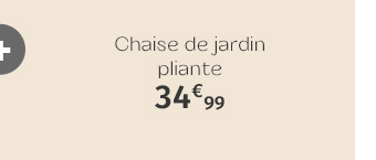 Chaise de jardin pliante GREENSBORO Argile