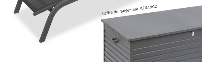 Coffre de rangement MENANGO Graphite M