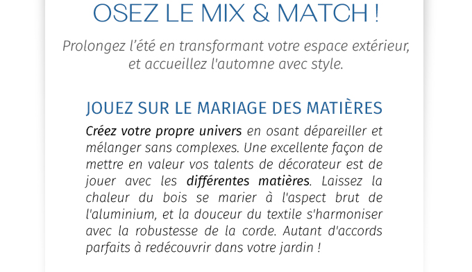 Mix and Match - Hespéride