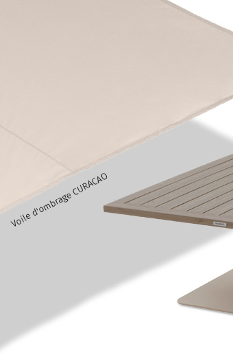 Voile d'ombrage rectangulaire CURACAO Blé