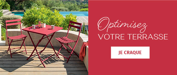 Optimiser VOTRE TERRASSE, JE CRAQUE