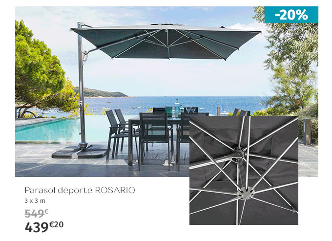 Parasol déporté ROSARIO - 439,20€