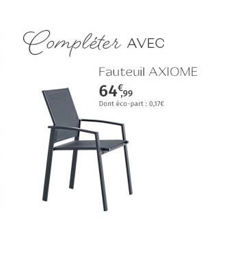 Fauteuil AXIOME - 64,99€ - DONT ECO-PART : 0,17€