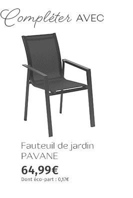 Fauteuil de jardin PAVANE