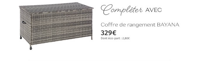 Coffre de rangement BAYANA - 329€ - DONT ECO-PART : 2,80€