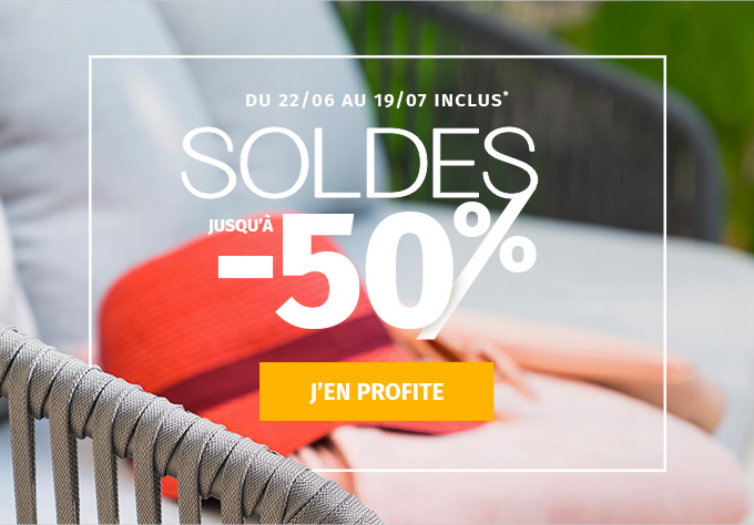 SOLDES JUSQU'À -50% - J'EN PROFITE