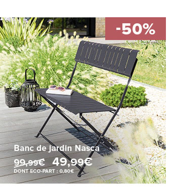 Banc de jardin Nasca