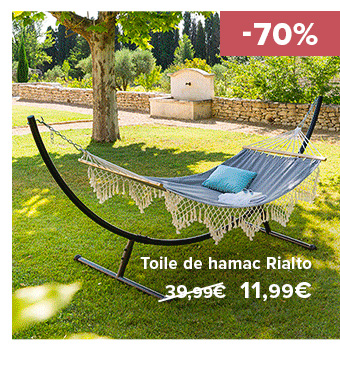 Toile de hamac Rialto 39,99€ (Prix barré) 10,49€ -70%