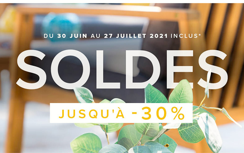 SOLDES JUSQU'À - 30 %