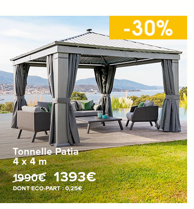 Tonnelle Patia - 1393€ - DONT ÉCO-PART : 0,25€