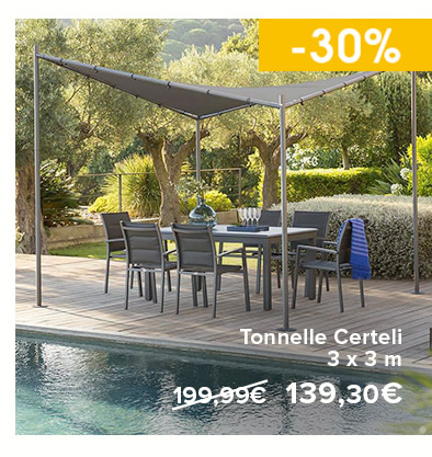 Tonnelle Certeli - 139,30€ - 3 x 3 m