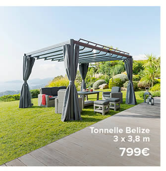 Tonnelle Belize - 799€ - 3 x 3,8 m