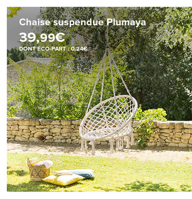 Chaise suspendue Plumaya