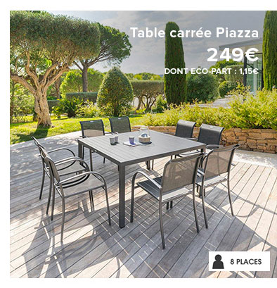 Table carrée Piazza