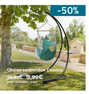 Chaise suspendu Cuenca - 9,99€ - DONT ECO-PART : 0,16€