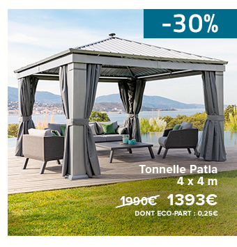 Tonnelle Patia - 1393€ - DONT ÉCO-PART : 0,25€