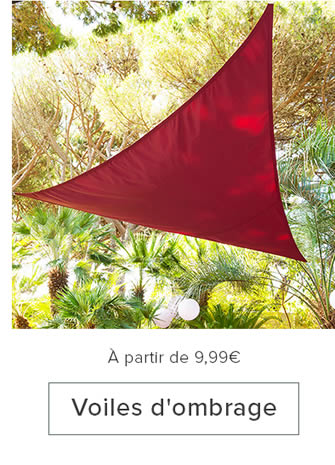 Voiles d'ombrage - À partir de 9,99€