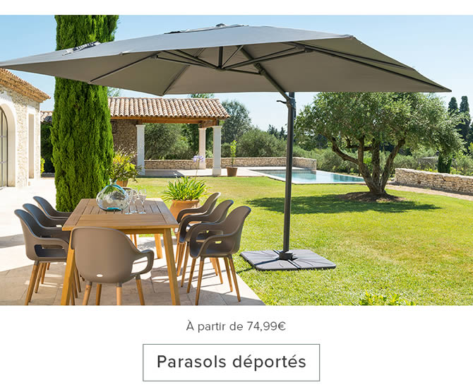 Parasols déportés - À partir de 74,99€