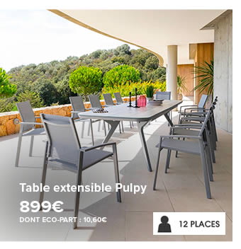 Table extensible Pulpy 899€ DONT ECO-PART : 10,60€