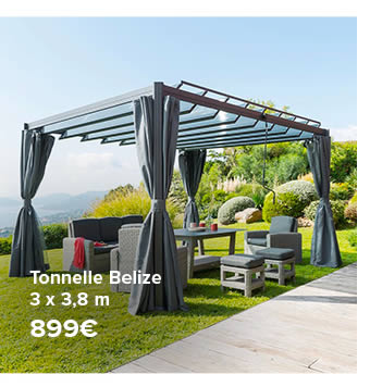 Tonnelle Belize 3 x 3,8 m 899€