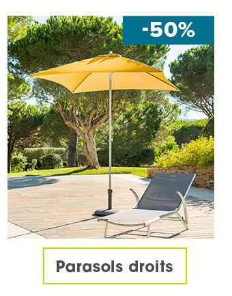 Parasols droits -50%