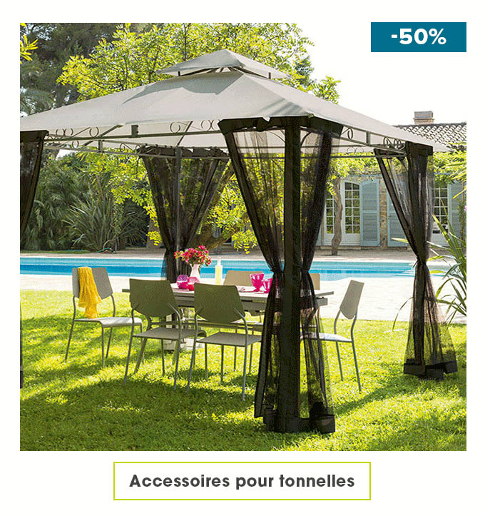 Accessoires pour tonnelles -50%