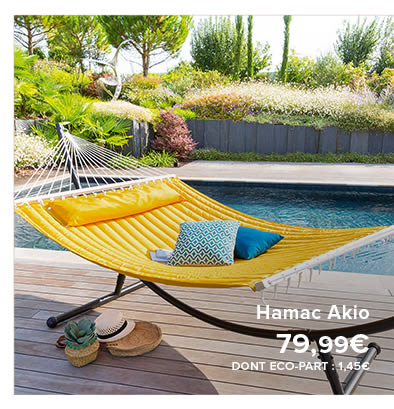 Hamac Akio - 79,99€ - DONT ECO-PART : 1,45€