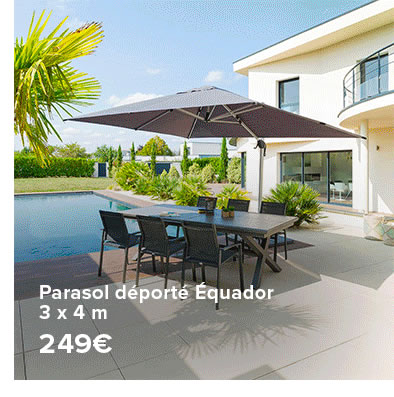 Parasol déporté Équador - 249€