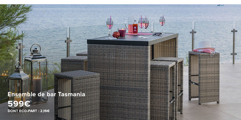 Ensemble de bar Tasmania - 599€ - DONT ÉCO-PART : 2,16€