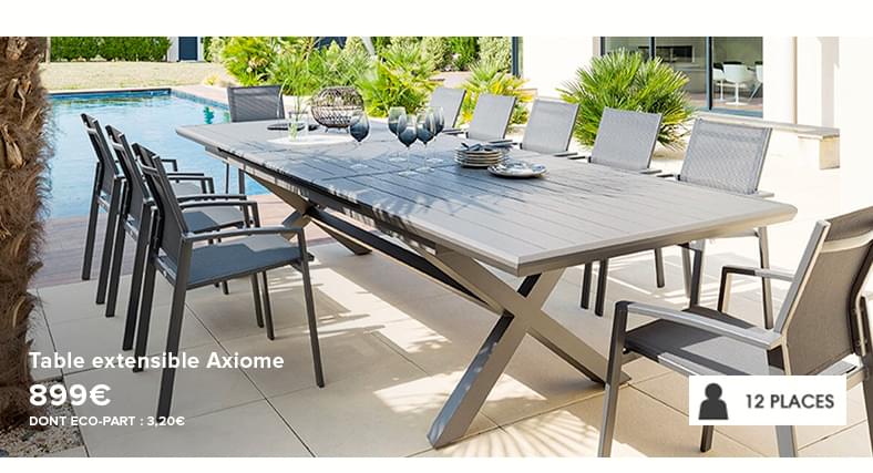 Table extensible Axiome - 899€ - DONT ECO-PART : 3,20€