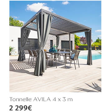 Tonnelle AVILA 4 x 3 m 2 299€