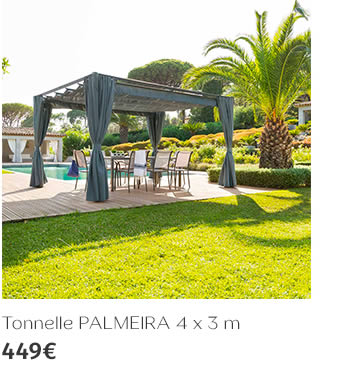 Tonnelle PALMEIRA 4 x 3 m 449€