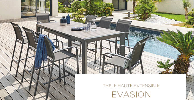 TABLE HAUTE EXTENSIBLE ÉVASION