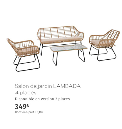 Salon de jardin LAMBADA