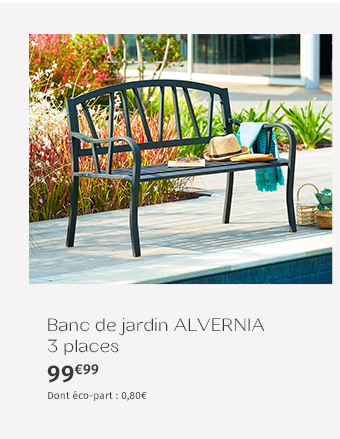 Banc de jardin ALVERNIA