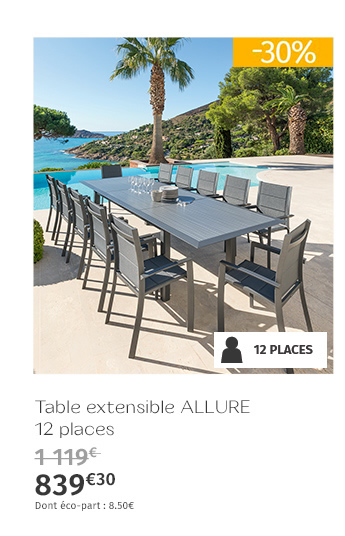 Table extensible ALLURE