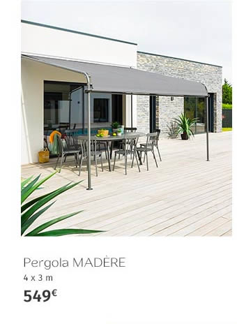 Pergola MADÈRE 4 x 3 m 549€