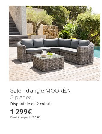 Salon d'angle MOORÉA 5 places - 1299€